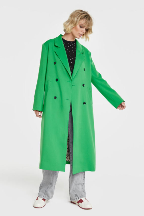 Long trench coat green | Alix the label
