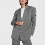 Oversized check blazer | Alix the label