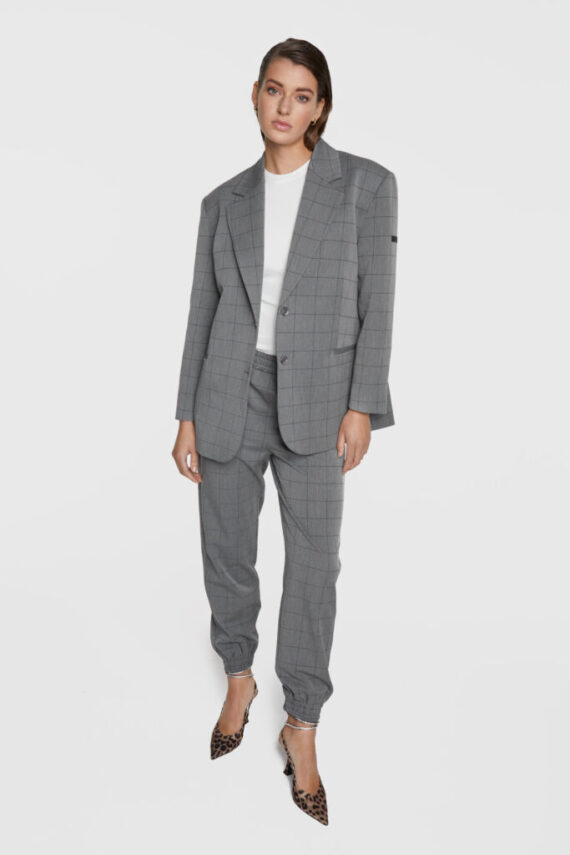 Oversized check blazer | Alix the label