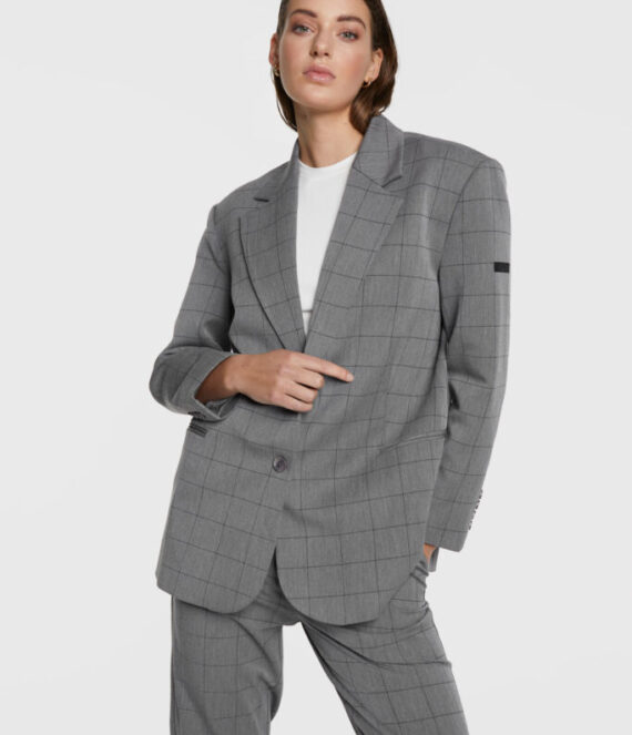 Oversized check blazer | Alix the label