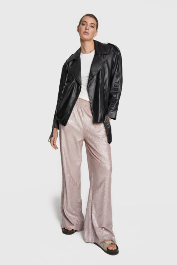 Structured silver pants | Alix the label