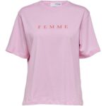 Timeless T-shirt roze | Selected Femme