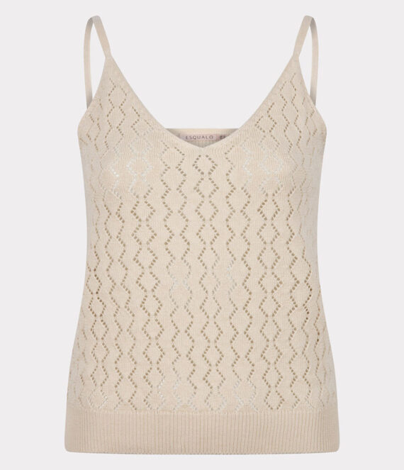 Singlet ajour ecru | Esqualo