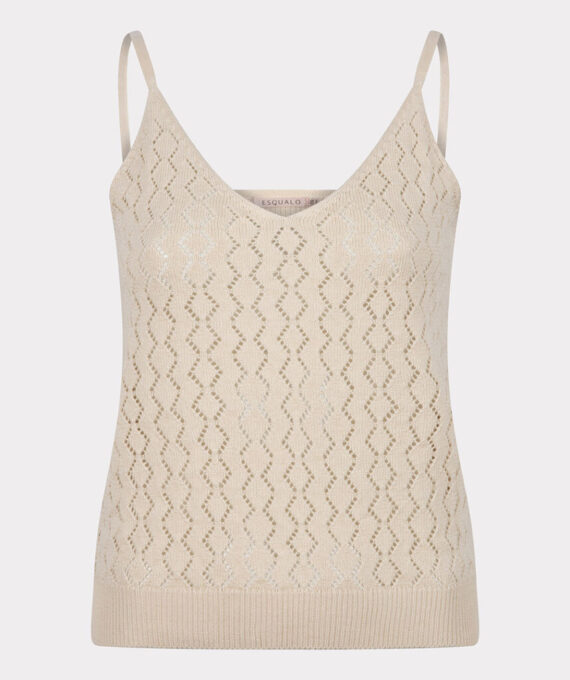 Singlet ajour ecru | Esqualo