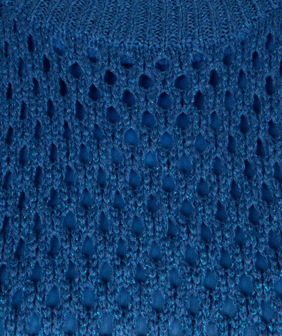 Dress open lurex blue | Esqualo