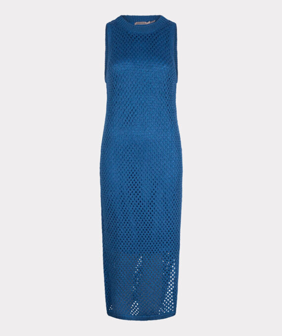 Dress open lurex blue | Esqualo