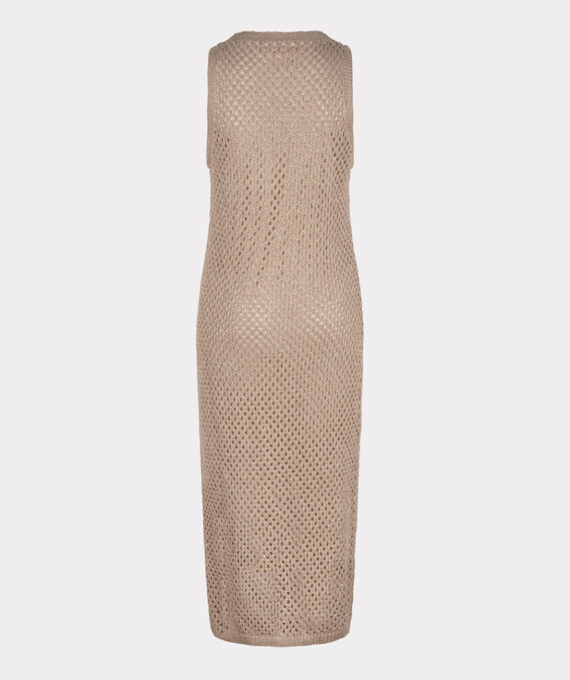 Dress open lurex sand | Esqualo