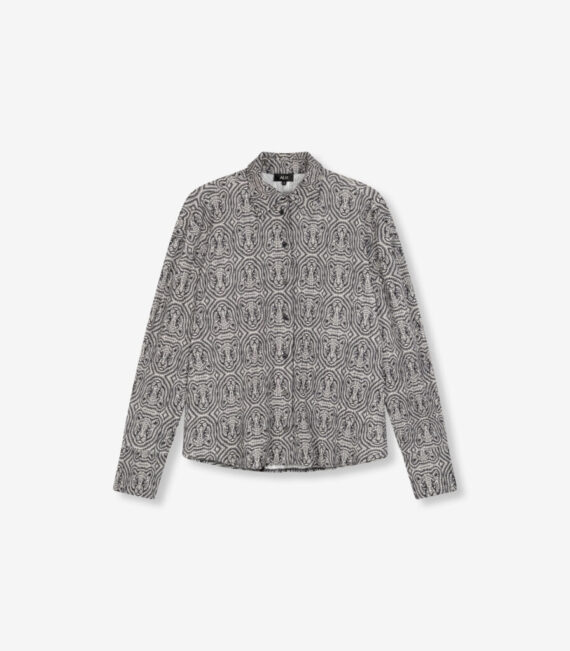 Leopard crinkle blouse | Alix the label