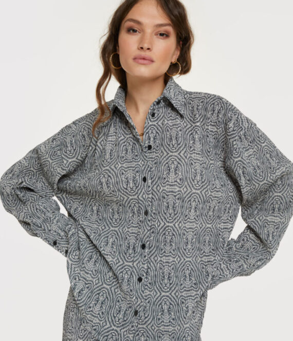 Leopard crinkle blouse | Alix the label