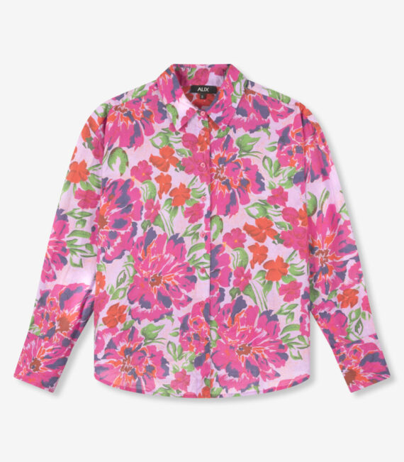 Painted flower broderie blouse | Alix the label