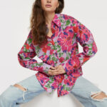 Painted flower broderie blouse | Alix the label