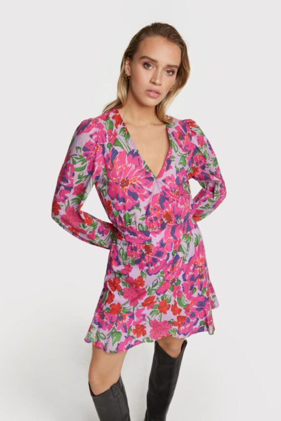Painted flower broderie dress | Alix the label