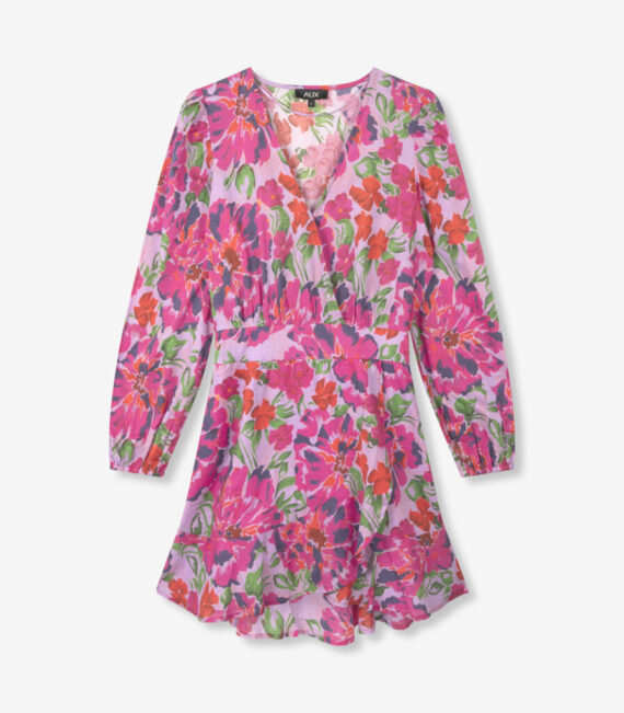 Painted flower broderie dress | Alix the label