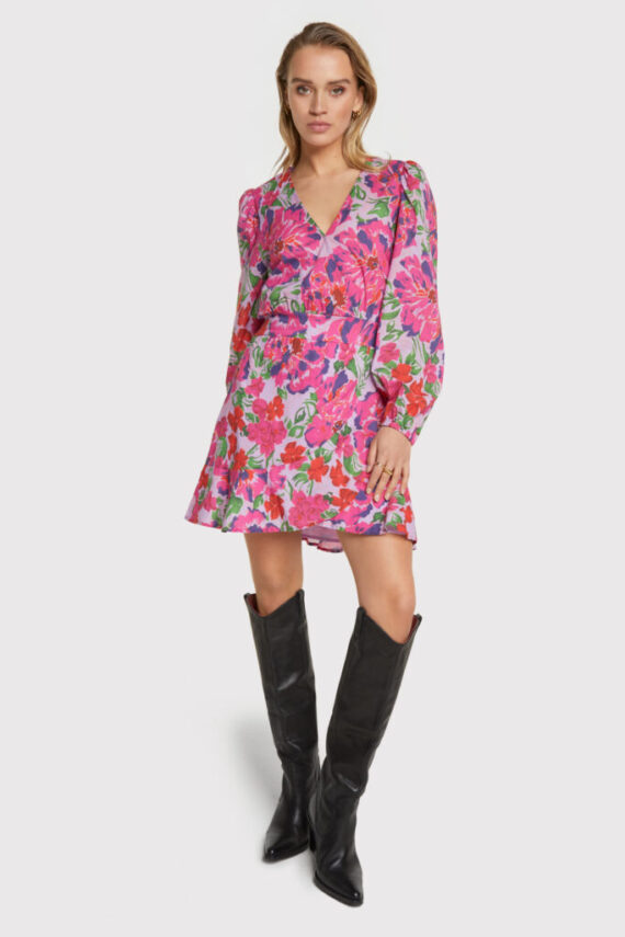 Painted flower broderie dress | Alix the label