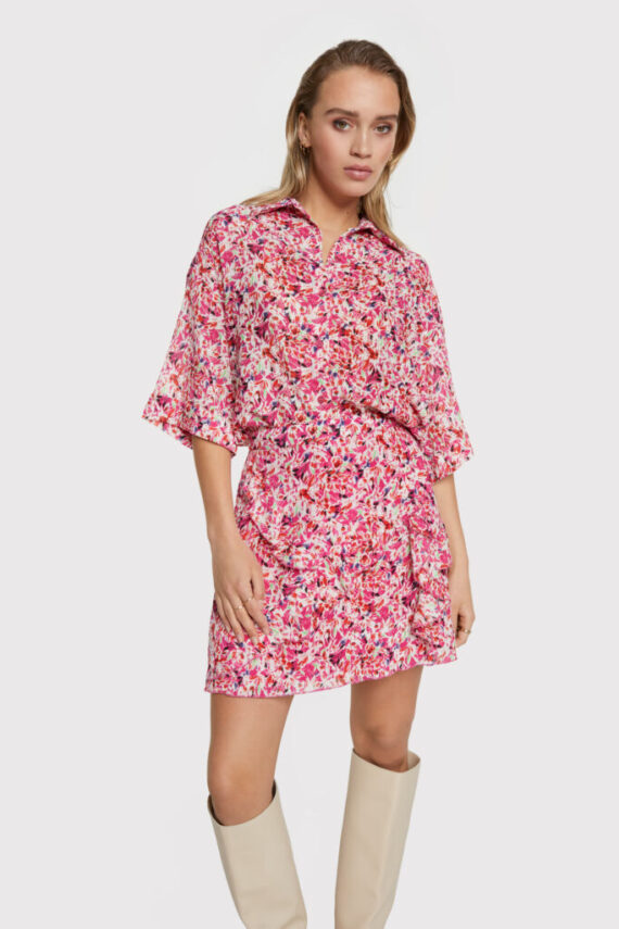 Small flower short sleeve blouse | Alix the label