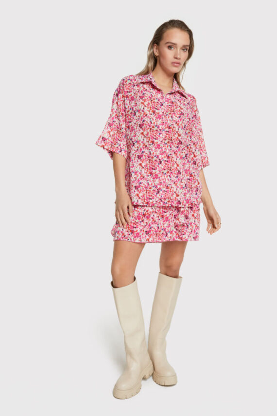 Small flower short sleeve blouse | Alix the label