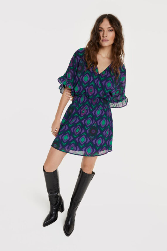 Ikat ruffle top | Alix the label