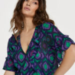 Ikat ruffle top | Alix the label