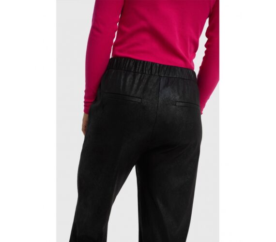 Foil printed pants black Alix the label - Afbeelding 2