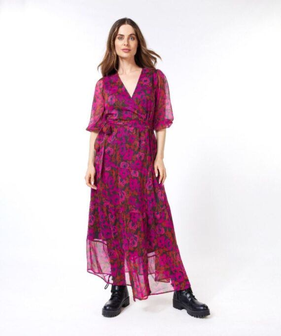 Dress long wrap over | Esqualo