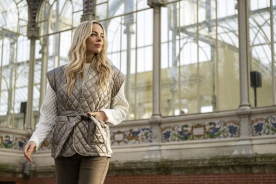 Gilet padded pu gold | Esqualo