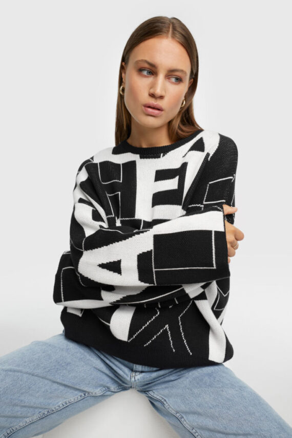black white pullover | Alix the label