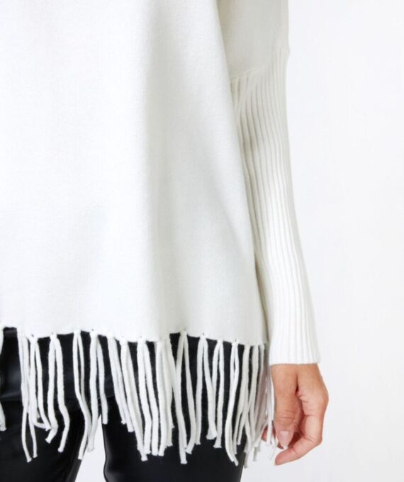 Sweater col fringes | Esqualo - Afbeelding 2