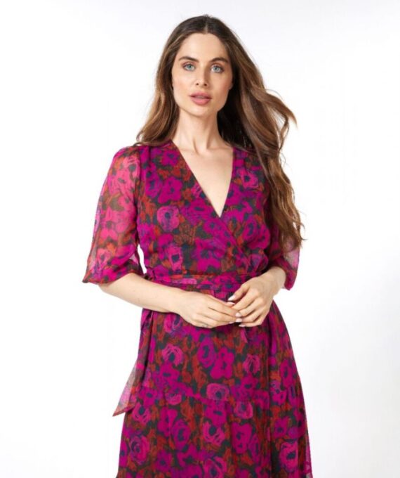 Dress long wrap over | Esqualo
