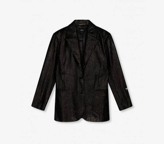 Woven shiny rib blazer | Alix the label