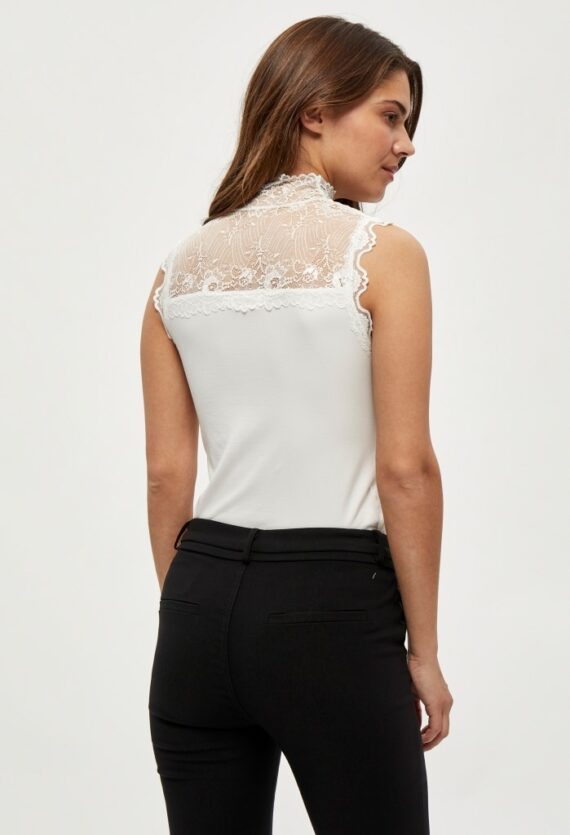 Vanessa high neck wit | Minus