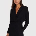 Lurex wrap top | Alix the label