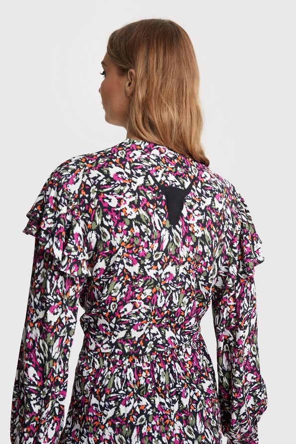 Blurry flower blouse Alix the label Gratis verzending Siga Mode