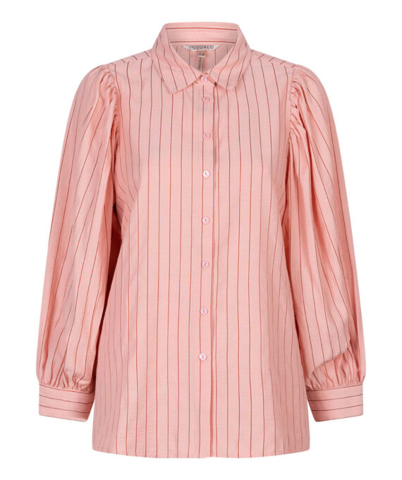 Blouse stripes seersucker cantaloupe | Esqualo