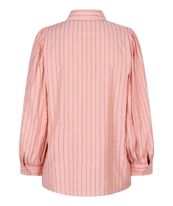 Blouse stripes seersucker cantaloupe | Esqualo