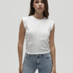 Cropped top white Homage