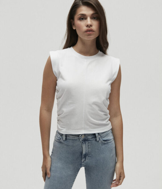 Cropped top white Homage