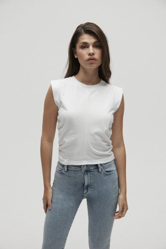 Cropped top white Homage