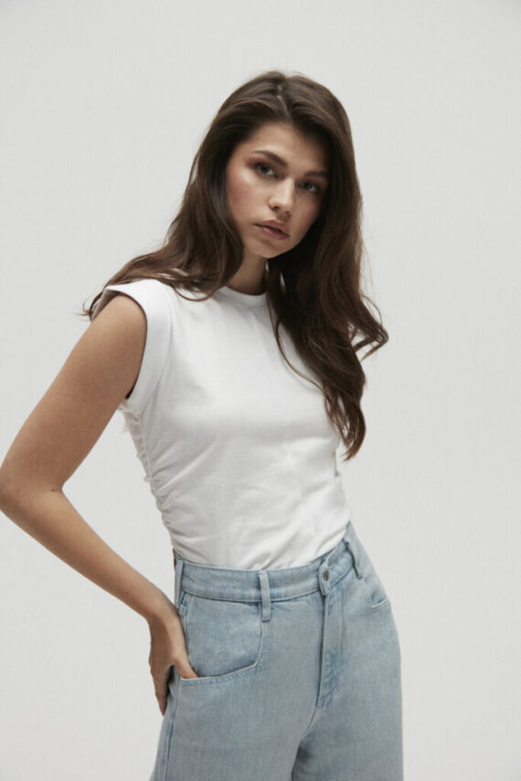 Cropped top white Homage
