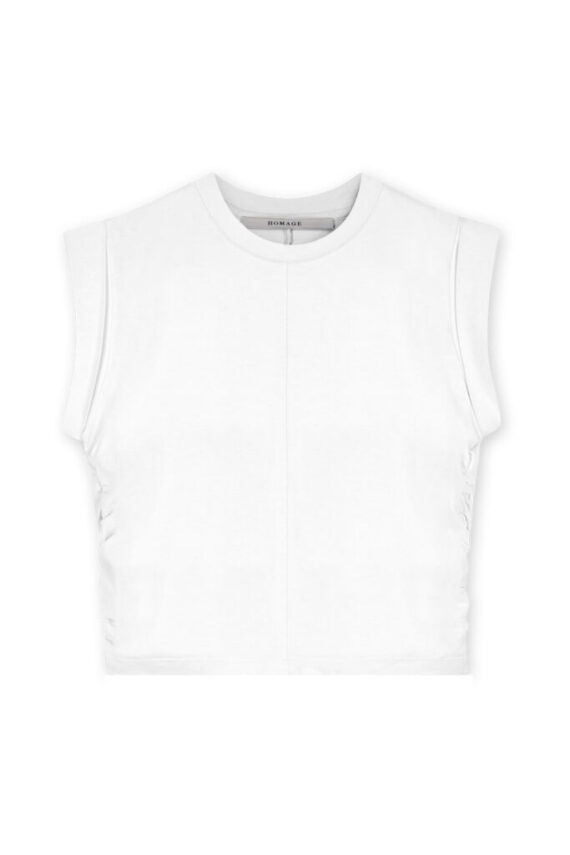Cropped top white Homage
