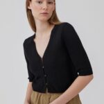 Heromd cardigan black Modstrom