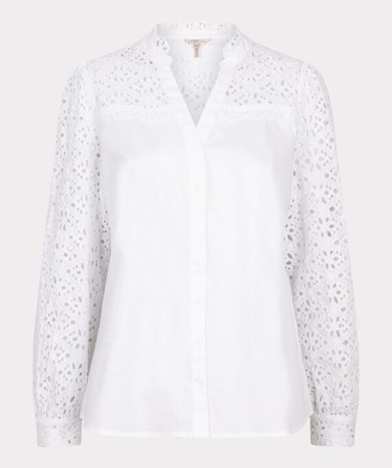 Blouse embroidery white Esqualo