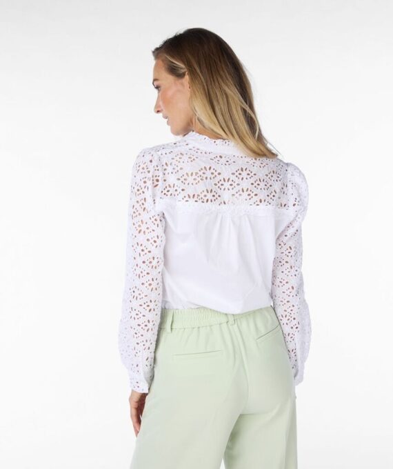 Blouse embroidery white Esqualo