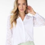 Blouse embroidery white Esqualo