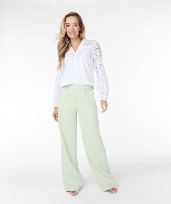 Blouse embroidery white Esqualo