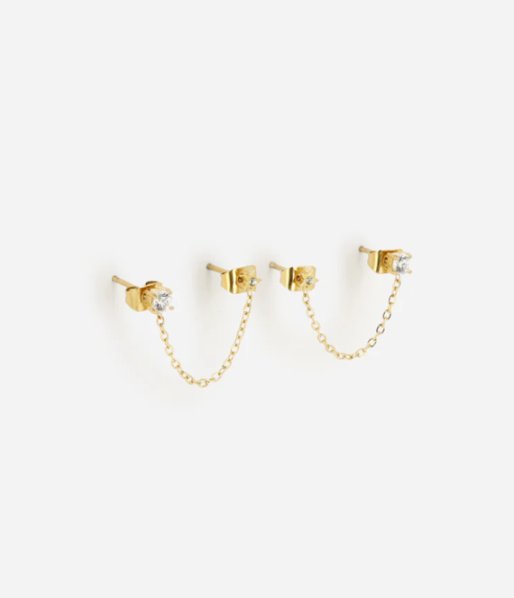 Rome oorbellen goud Zag bijoux