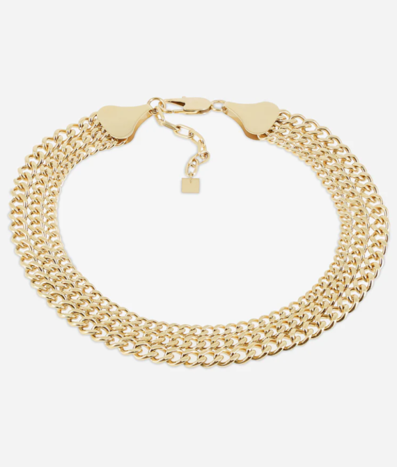 Nefertiti gouden ketting Zag bijoux