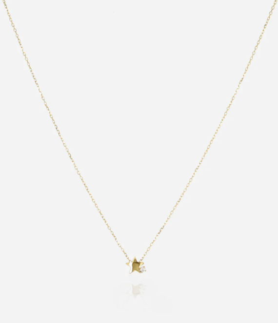Astrale gouden ketting Zag bijoux