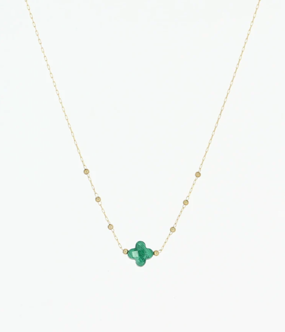 Velasquez malachiet gouden ketting Zag bijoux
