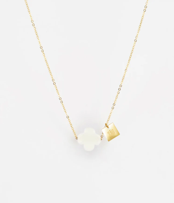 Vega wit gouden ketting Zag bijoux
