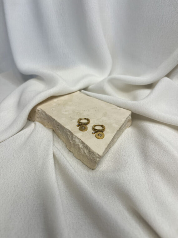 Ariël oorbellen goud Zag bijoux